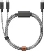 Кабель Native Union Belt 140W Type-C / 2xType-C 2m Zebra (BELT-C-2C-ZEB)