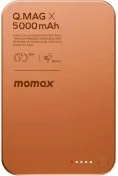 Батарея універсальна Momax Q.MAG X 5000mAh 20W / Qi 15W Orange (IP116AM)