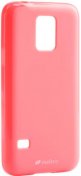 Чохол Melkco для Samsung G800/S5 mini - Poly Jacket TPU рожевий