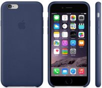 Чохол для iPhone 6 - Leather Case синій