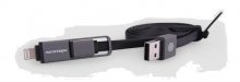 Кабель USB Nillkin AM / Micro USB + Lightning 1.2 м чорний