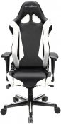 Крісло для геймерів DXRACER RACING OH/RV001/NW чорне з білими вставками