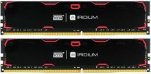 Пам’ять GoodRam Iridium Black DDR4 2x4 ГБ (IR-2400D464L15S/8GDC)