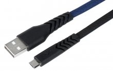 AM/Micro USB 2E-CCMT-1MBL Black/Blue