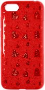 Чохол Milkin for Huawei Y5 2018 - Glitter Heart series Superslim Red