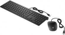 Комплект клавіатура+миша Hewlett-Packard Pavilion Keyboard and Mouse 400 USB Black (4CE97AA)