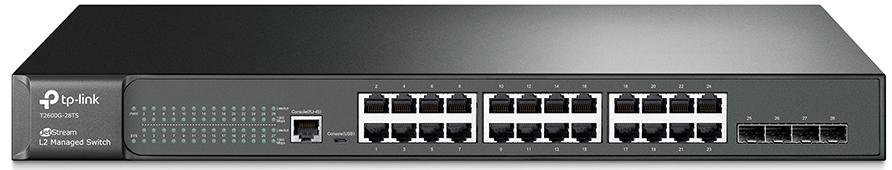 Switch, 28 ports Tp-Link T2600G-28TS, 24x100/1000Mbps, 4xSFP керований
