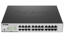 Switch, 24 ports, D-Link DGS-1100-24P/ME, 12x100/1000Mbps, 12xSFP/1GE РоЕ, Metro Ethernet