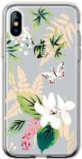 Чохол Comma for iPhone XS Max - Flowery Series Crystal Case Flower 3  (6938595318078)