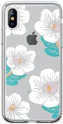 Чохол Devia for iPhone X/Xs - Blossom Series Crystal White  (6938595317583)