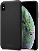 Чохол Spigen for iPhone Xs/X - Silicone Fit Black  (063CS25651)