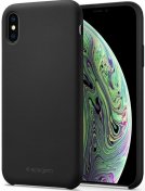 Чохол Spigen for Apple iPhone Xs Max - Silicone Fit Black  (065CS25653)