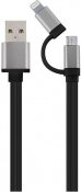 Кабель Cablexpert AM / Lightning / Micro USB 1m Black (CC-USB2-AM8PmB-1M-SG)