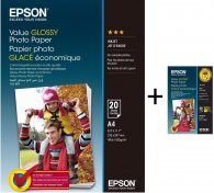 Фотопапір A4 Epson 183 г/м 20 арк + Epson 10x15 2x20 арк. (C13S400035+C13S400044)