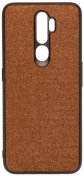 Чохол Milkin for Oppo A5 2020 - Creative Fabric Phone Case Brown