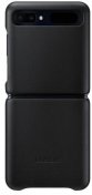 Чохол Samsung for Galaxy Flip F700 - Leather Cover Black  (EF-VF700LBEGRU)