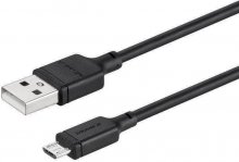 Кабель Momax Zero AM / Micro USB 1m Black (DM16D)