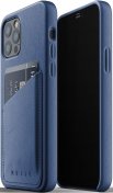 Чохол MUJJO for iPhone 12/12 Pro - Full Leather Wallet Monaco Blue  (MUJJO-CL-008-BL)