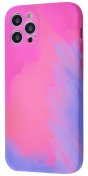 Чохол-накладка Wave для Apple iPhone 12 Pro - Watercolor Case, Pink/Purple