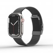 Ремінець AMAZINGthing for Apple Watch 49/45/44/42mm - Titan Metal Black  (ATS7TM45GB)