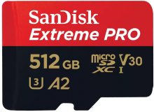 Карта пам'яті SanDisk Extreme Pro V30 Micro SDXC 512GB with SD Adapter (SDSQXCZ-512G-GN6MA)