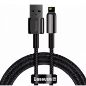 Кабель Baseus Tungsten Gold 2.4A AM / Lightning 2m Black (CALWJ-A01)