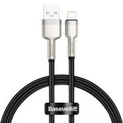 Кабель Baseus Cafule Metal 2.4A AM / Lightning 0.25m Black (CALJK-01)