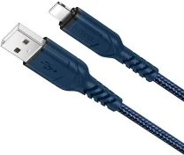 Кабель Hoco X59 Victory 2.4A AM / Lightning 1m Blue (6931474744883)