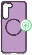 Чохол iTSkins for Samsung S23 - HYBRID R FROST with MagSafe Light Purple and Transparent  (SGJOHMFRT-DEPP)