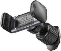 Кріплення для мобільного телефону Hoco CA110 pull clip air outlet car holder Black Metal Gray (6931474767189)