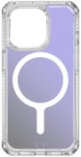 Чохол iTSkins for iPhone 15 Pro Max HYBRID R Iridescent with MagSafe violet  (AP5U-HMAUM-BUPE)