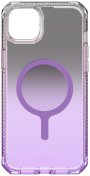 Чохол iTSkins for iPhone 15 HYBRID R Ombre with MagSafe Light purple  (AP5N-HYOMB-LIPP)