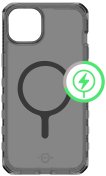 Чохол iTSkins for iPhone 15 Supreme R Clear with MagSafe Graphite and graphite  (AP5N-MGCLR-GRPR)