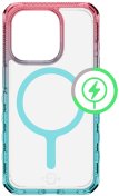 Чохол iTSkins for iPhone 15 Pro Max Supreme R Prism with MagSafe Light pink and light blue  (AP5U-SUPMA-LPLB)