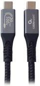 Кабель Cablexpert 100W 5A Type-C / Type-C 1.5m Black (CCBP-USB3-CMCM100-1.5M)