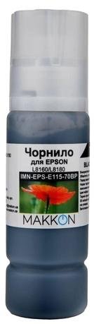 Чорнило Makkon for Epson L8160/L8180 C13T07C14A 70ml Black pigment (IMN-EPS-E115-70BP)