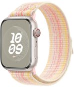 Ремінець Apple for Apple Watch 45mm - Nike Sport Loop Starlight/Pink (MUJY3)