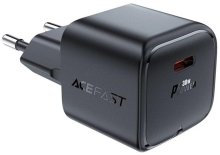 Зарядний пристрій Acefast A77 Mini 30W GaN Black  (6974316282662)
