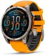 Смарт годинник Garmin fenix8 - 47 mm AMOLED Sapphire Titanium with Spark Orange/Graphite Silicone Band (010-02904-11)