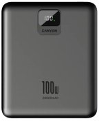 Батарея універсальна Canyon PB-2008 20000mAh 100W Dark Gray  (CNE-CPB2008DG)