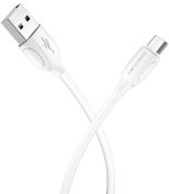 Кабель BOROFONE BX19 Benefit 2.4A AM / MicroUSB 1m White  (BX19MW)