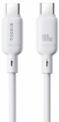 Кабель Baseus Silky Series 100W Type-C / Type-C 2m White (P10377704213-01)