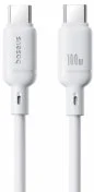 Кабель Baseus Silky Series 100W Type-C / Type-C 2m White (P10377704213-01)