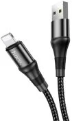 Кабель Hoco X50 2.4A AM / Lightning 1m Black (6931474734198)