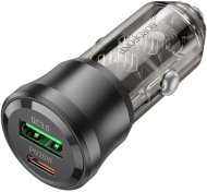 Автомобільний зарядний пристрій Hoco BZ25 Journey 38W Transparent Black (6941991106965)