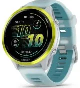 Смарт годинник Garmin Forerunner 570 - 47mm Amp Yellow Aluminum with Translucent Whitestone/Turquoise Band (010-02971-01)