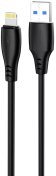 Кабель Proove Simple Silicone 2.4A AM / Lightning 1m Black (CCSS12001101)