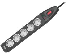 Мережевий фільтр 2E SP515M10BK 5/10m Black (2E-SP515M10BK)