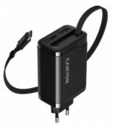 Зарядний пристрій Canyon OnCharge 65RC GaN 65W Black (CNS-CURC65ACB)