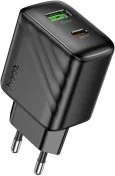 Зарядний пристрій Hoco CS25A Rico PD QC3.0 20W Black (6942007639781)
